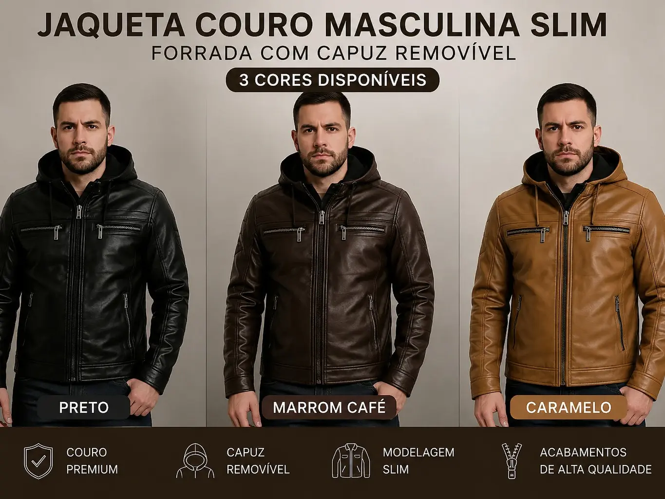 Jaqueta de Couro BlackEdge